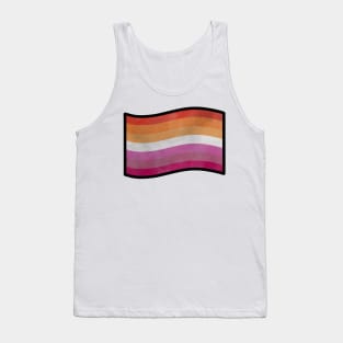 Foggy Lesbian Pride Flag Tank Top